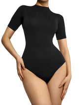 Body Manga Corta Cuello Alto