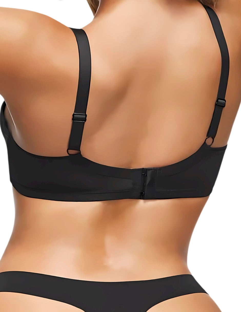 Push-Up Brasiere Negro sin costuras