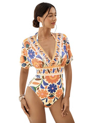 Traje de Baño Control Abdominal Flores