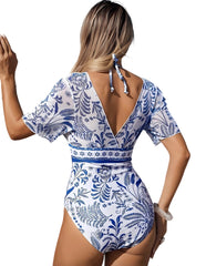 Traje de Baño Estampado Multicolor